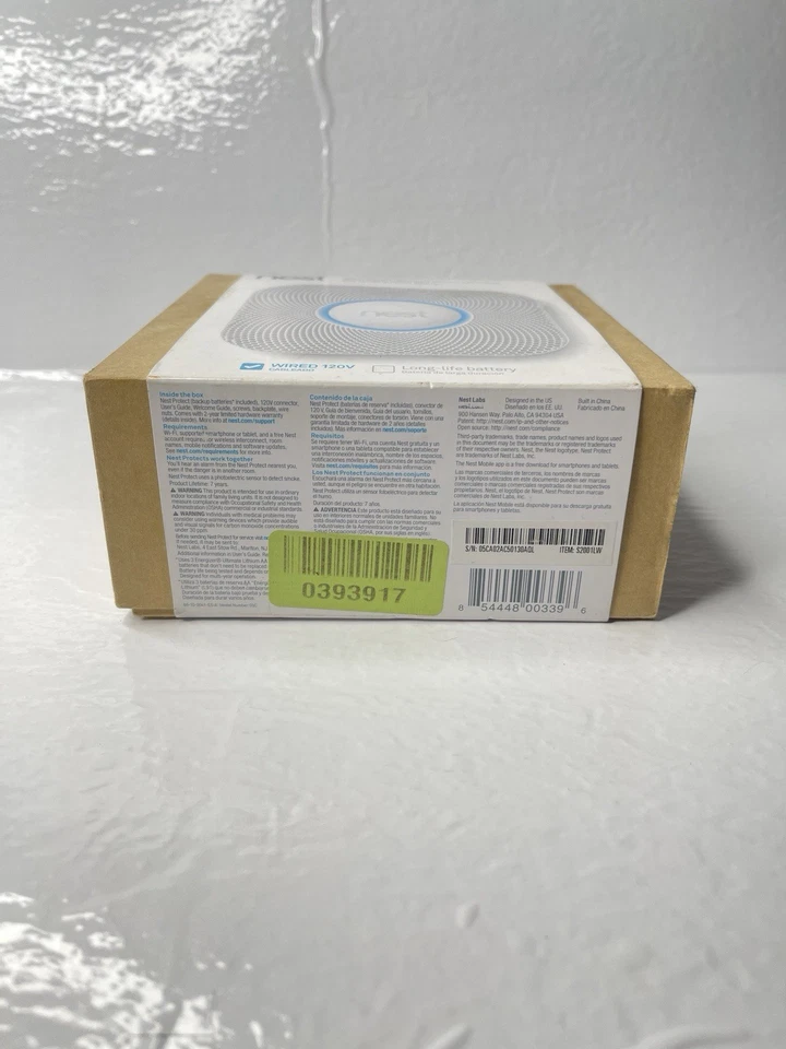 Google Nest Protect Smoke and Carbon Monoxide Alarm - White S2001LW EXPIRED - Image 2 of 4