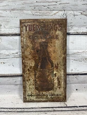 VTG Yuengling's Cream Ale Pottsville PA RARE Bottle Metal Over Cardboard Sign