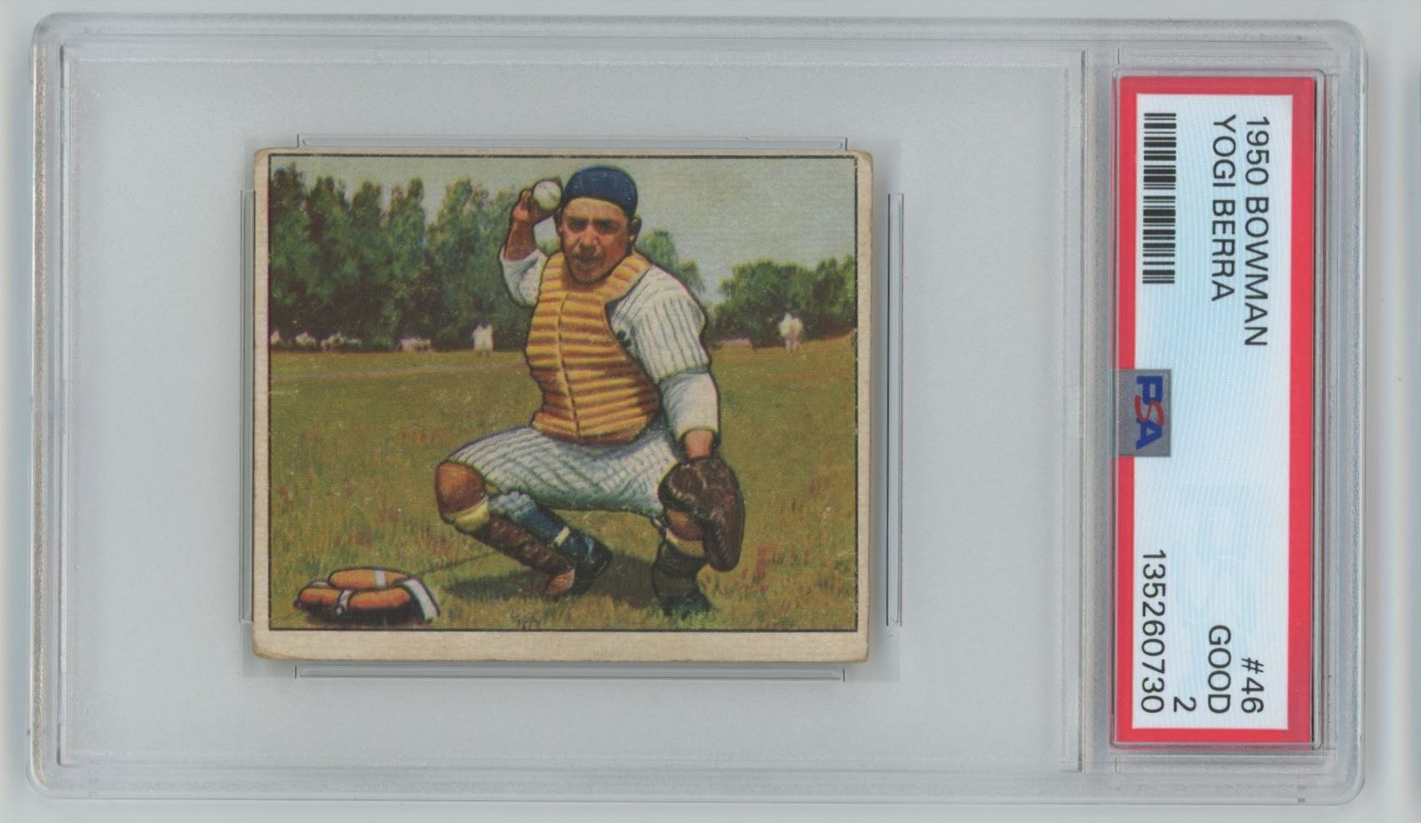 Yogi Berra 1950 Bowman PSA 2 #46 New York Yankees