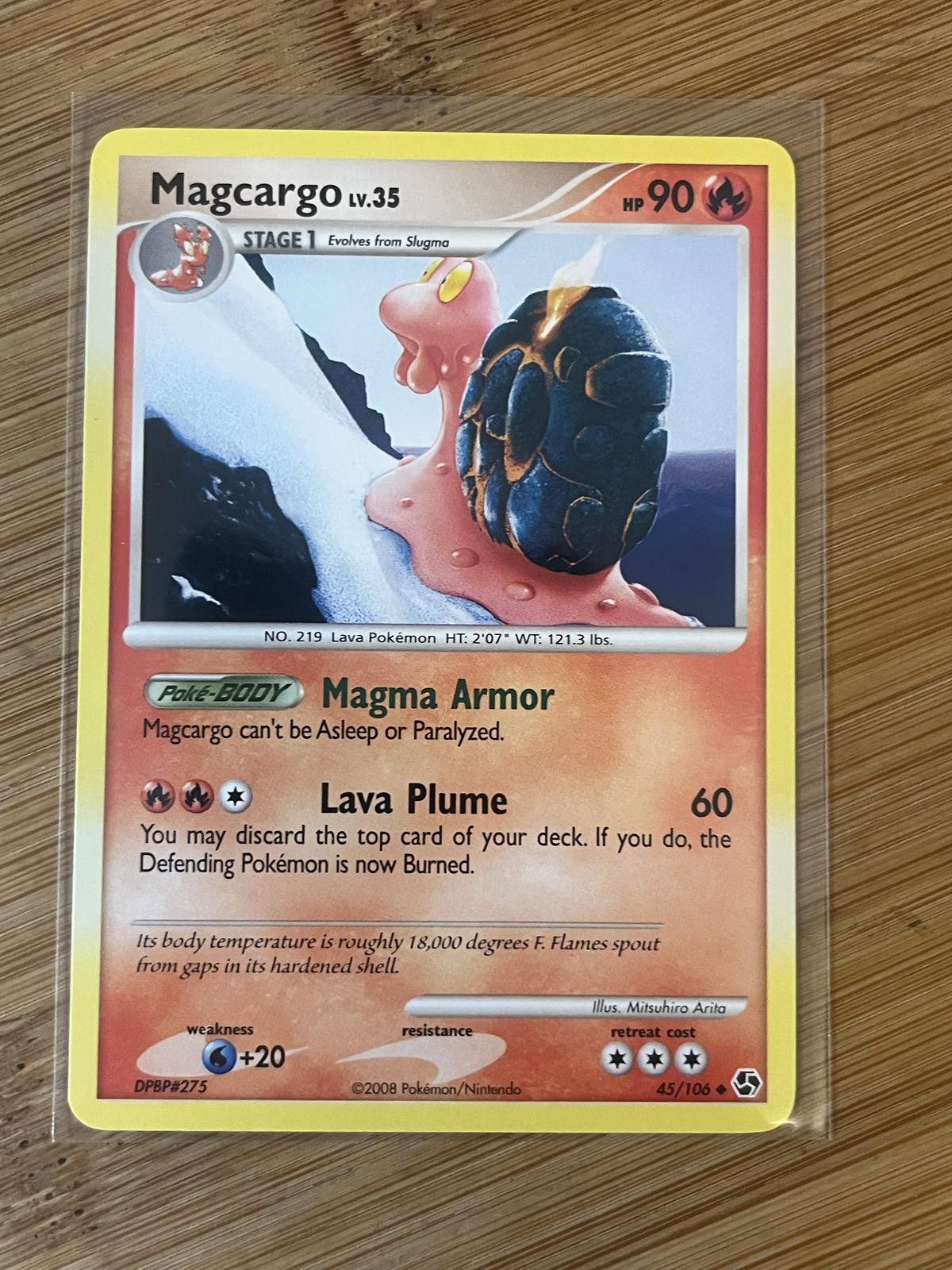 Pokemon TCG Magcargo Lv35 45/106 DPBP#275 Regular Fire Moderately Played English