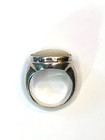 VTG 925 Sterling NF Designer Mother of Pearl Oval Ring Sz 6.5 — photo 8