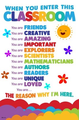 When You Enter This Classroom Educational School Art Print Poster 12x18