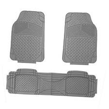 Car Floor Mats - Heavy-Duty Rubber Floor Mats for Cars, Full Set Gray