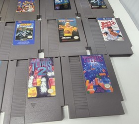 Nintendo NES 19Hits Lot Mario TMNT Bart Excitebike Gyromite Authentic Lot Bundle