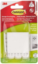Command Picture Hanging Strips, Standard - 12 Pairs (24 M (Pack of 2), White  1.68 per strip