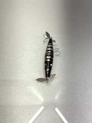 Leurre De Pêche Vintage Heddon Dying Flutter - Topwater - Doré Jaune - Eau Douce - USA