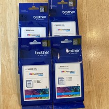 Lot Of 4 Brother LC3033C XXL Ink Cartridges High Yield Genuine Exp 2021-2025