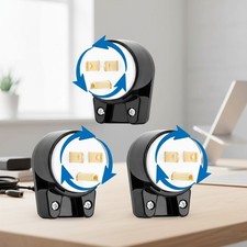 3-Pack Listed Nema 5-15P 90 Degree Angled AC Plug - 15A 125V DIY Solution
