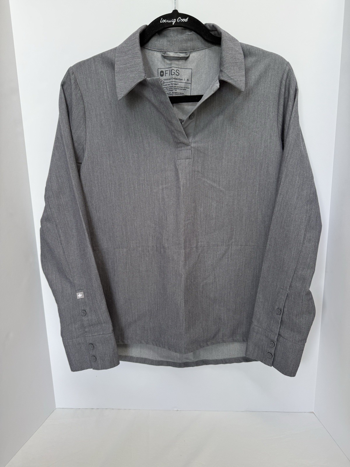 FIGS Technical Collection collared long sleeve to… - image 1