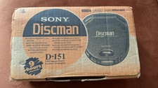 SONY D-151 Digital Mega Bass CD Compact Player Discman Plus Charger Working.