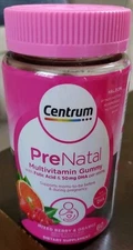 Centrum Prenatal Multivitamin Gummies DHA Folic Acid Pregnancy Support 60 Count