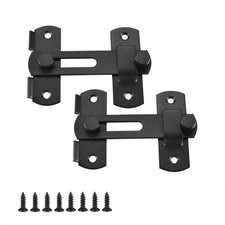 Lpraer 2 Pack 4 Inch Flip Latch Stainless Steel Gate Latches with Screws Bar ...