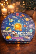 Hape Solar System Puzzle LED Sun Wooden Planets 93 Pcs Educational Toy