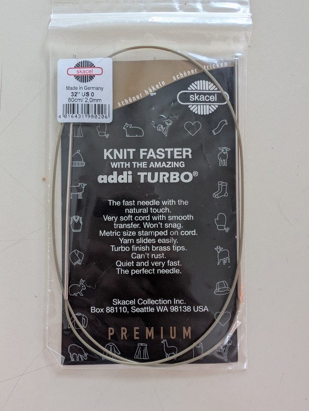 Skacel 32” 2.0mm Addi Turbo Circular Knitting Needle Germany 
