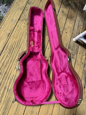 New Epiphone Les Paul Hard Case Brown With Pink Fur, Gold Hardware