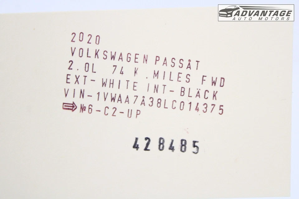 2012-2022 VOLKSWAGEN PASSAT ЛЕВЫЙ ИЛИ ПРАВЫЙ ОБОД КОЛЕСА ЗАЖИМНАЯ ГАЙКА КРЫШКА БОЛТА OEM - Изображение 4 из 4