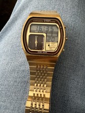 Citizen Digi Ana Chrono Alarm Chime 41-9524 Vintage LCD Uhr 1979