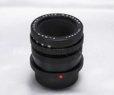 CLA'd * Leitz Elmar 65mm f3.5 + 16464 Black 2nd Visoflex f. Leica