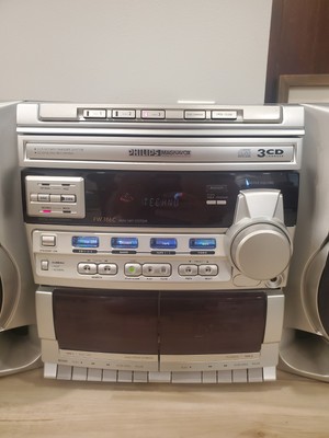 Philips Magnavox FW 386C Stereo 3CD/Dual Cassette Player ***NEEDS