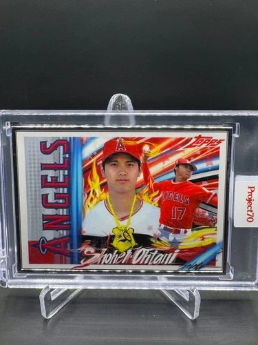 2021 TOPPS PROJECT 70!  SHOHEI OHTANI!  ARTIST PROOF!  #/51!  SILVER FRAME!