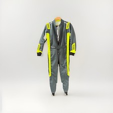 Sparco THUNDER Size 140 Kart Karting Suit Grey/yellow CIK FIA Approved