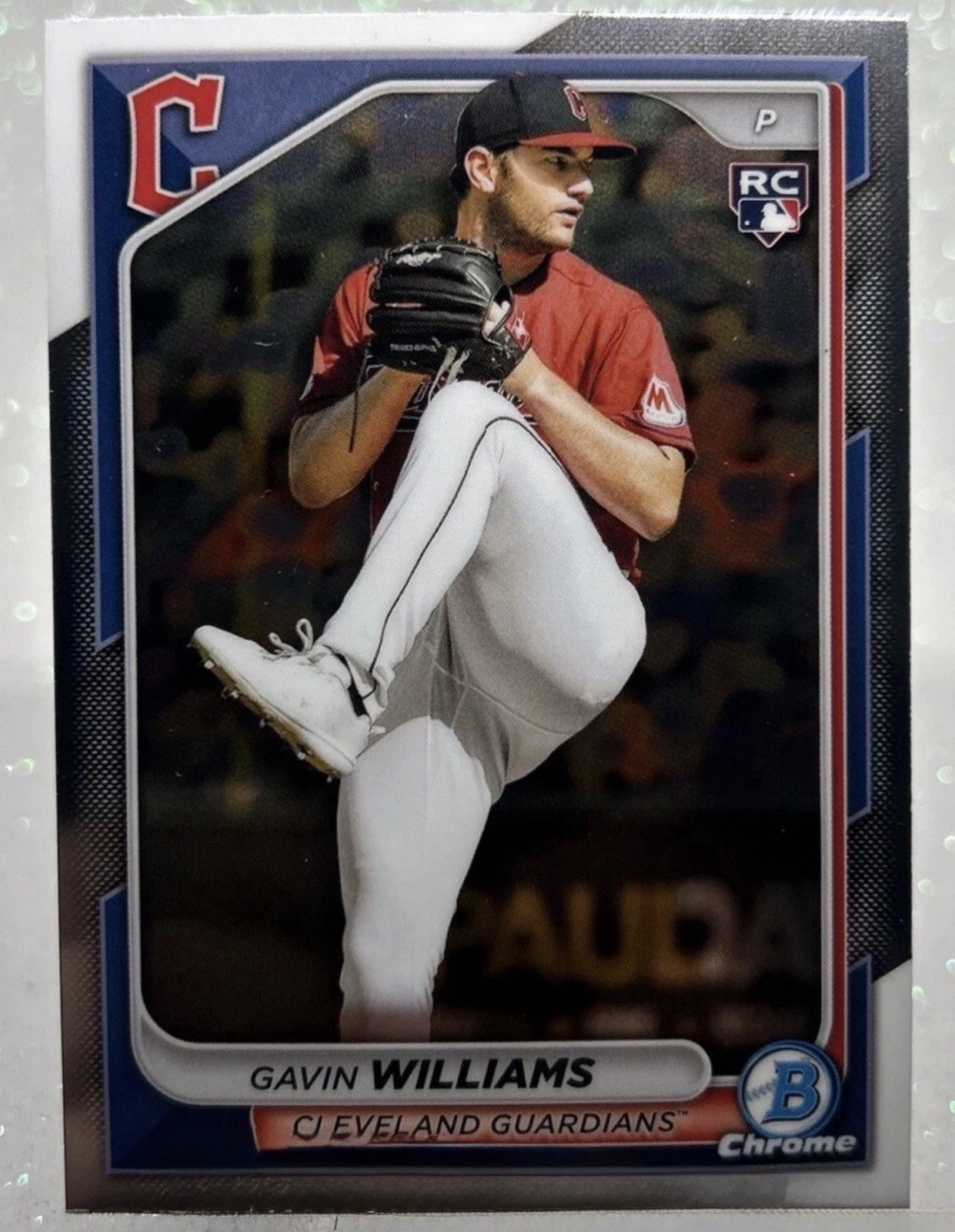 2024 Bowman Chrome - Gavin Williams #77 (RC) Cleveland Guardians