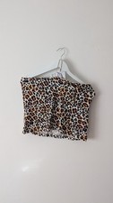 Neu: Leoprint Bandeau Top - 95% Baumwolle