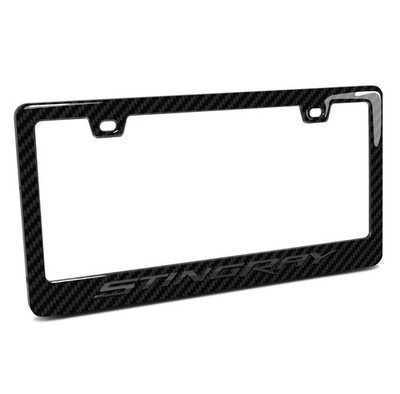 Stingray Corvette 100% Real Carbon Fiber License Plate Frame