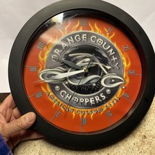 OCC Orange County Choppers Flame Collectors 11x11 Wall Clock - Working