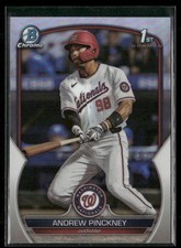 Andrew Pinckney 2023 Bowman Draft Chrome Refractors Washington Nationals #BDC-40