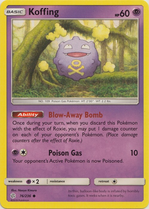 Koffing - 76/236 - Common - Near Mint