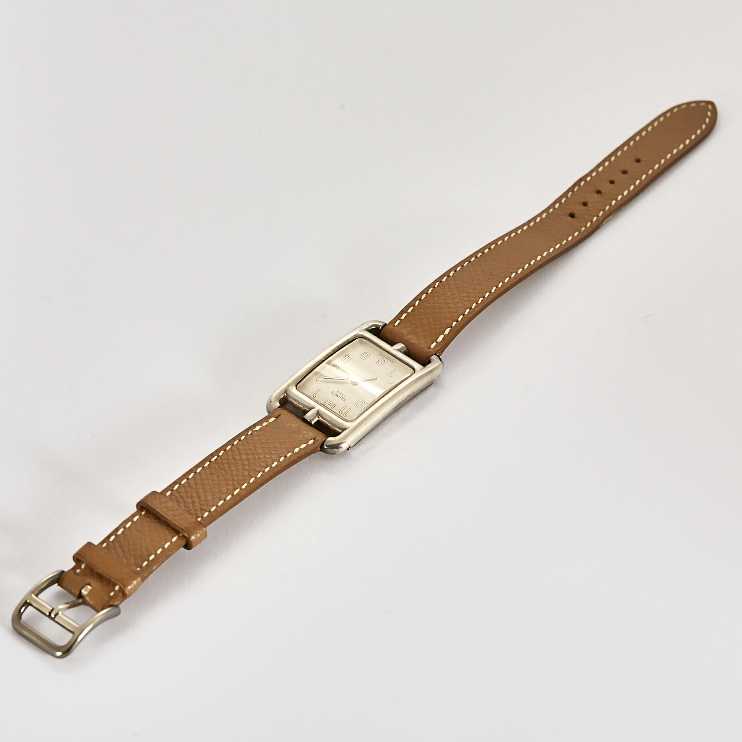 HERMÈS - CAP CODE - Steel Watch with Rectangular … - image 6