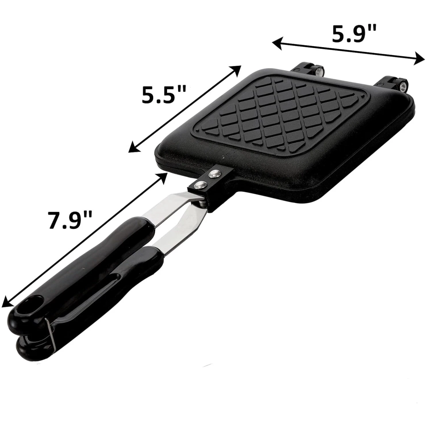 Non-Stick Sandwich Maker Pan, Aluminum, 5.9"