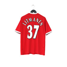 2001/03 Litmanen #37 Liverpool Vintage Reebok Maglia Calcio Europeo Home (L)