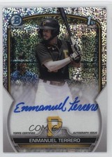 2023 Bowman Chrome Prospect Speckle Refractor 52/299 Enmanuel Terrero Auto 1a39