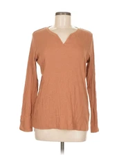 French Dressing Jeans Women Brown Long Sleeve T-Shirt M