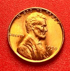 1950-P Lincoln Wheat Cent Penny GEM RED BU From an Original Bank Roll