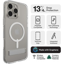 Genuine/Official (iPhone 16 PRO MAX) Case ZAGG Crystal Palace Snap MagSafe Cover