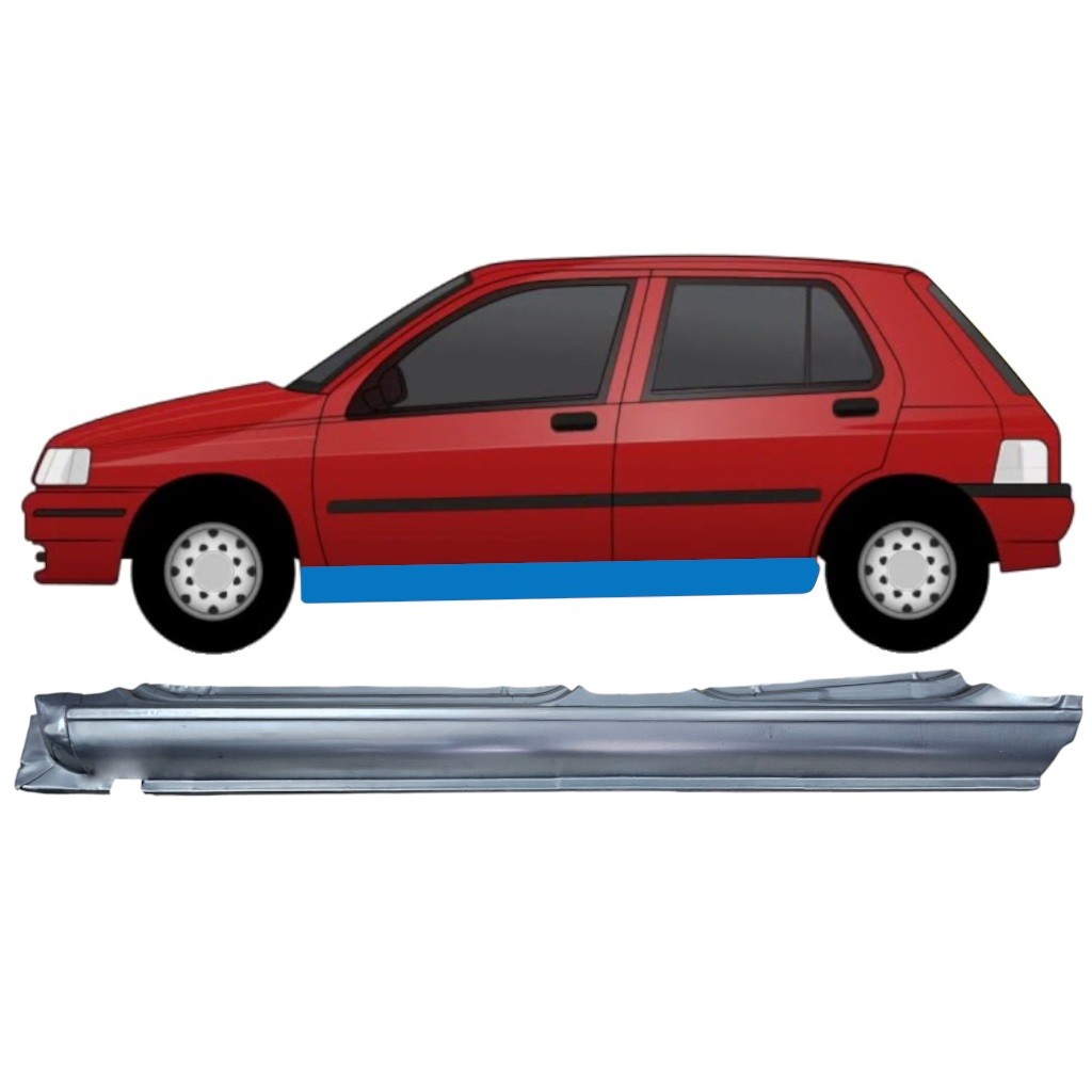 Full sill repair panel for Renault Clio I 1990-1998 / Left