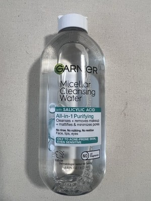 Garnier SkinActive Micellar Cleansing Water Salicylic Acid Purifying 13.5 oz New