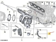 BMW X1 U11 Turbolader Öl Rücklaufrohr 11428489608 Neu Original