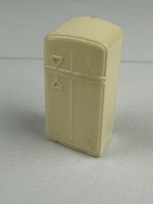 Vintage 2.25" Mid Century Design Dollhouse w Triangle Handle Style Refrigerator