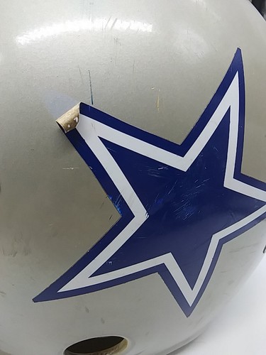 Vintage DALLAS COWBOYS Rawlings HNFL-N 2 Bar Football Helmet Medium NFL 9-83 USA - Picture 18 of 24