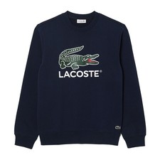 Lacoste Men's Fleece Crew Neck Sweatshirt in Navy Blue SH1281-51 166