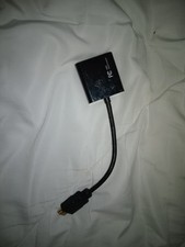 ONN HDMI to VGA Adapter Black HDMI Standard Male to VGA Female 1:1 ONNATH0057