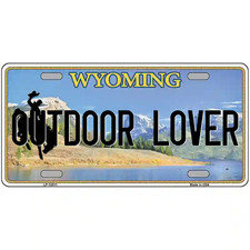 Outdoor Lover Wyoming Metal Sign