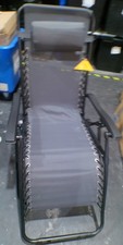 Home Zero Gravity Metal Sun Lounger - Grey