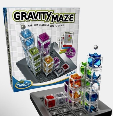 Gravity Maze Falling Marble Logic Game Puzzle Towers 60 Challenge Cards COMPLETE