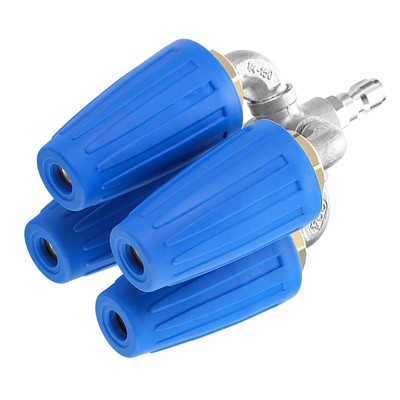 1Pc 4000PSI Pressure Washer 1/4'' Quick Connect Plug Rotating Four Turbo Nozzle