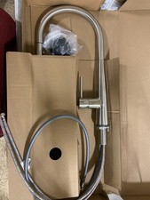 Franke FF3450 Steel Series Pull-Down Kitchen Faucet, Stainless Steel, 17-7/16"